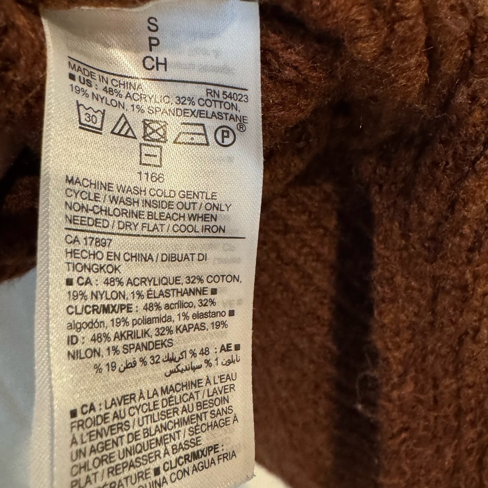 Old Navy Cozy Brown Knit Sweater - Picture 7 of 7